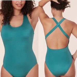 Andie The Tulum One Piece Long Torso in Teal Ceramic MT